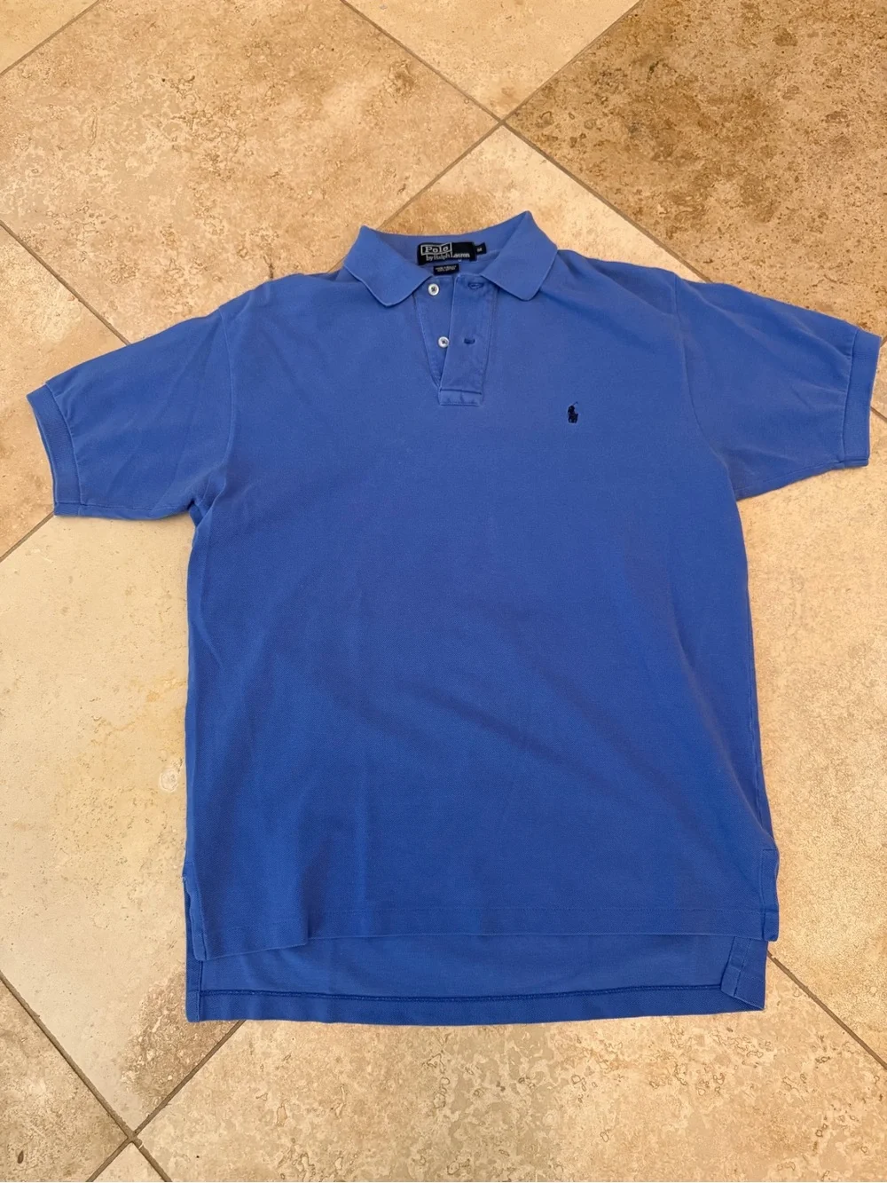 Ralph Lauren Short-Sleeve Polo in Blue with Embroidered Logo
